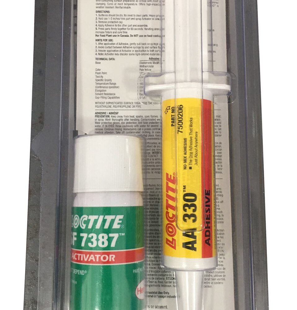 Alternative view of Loctite AA 330 Kit (adesivo 25g + ativador 25g )