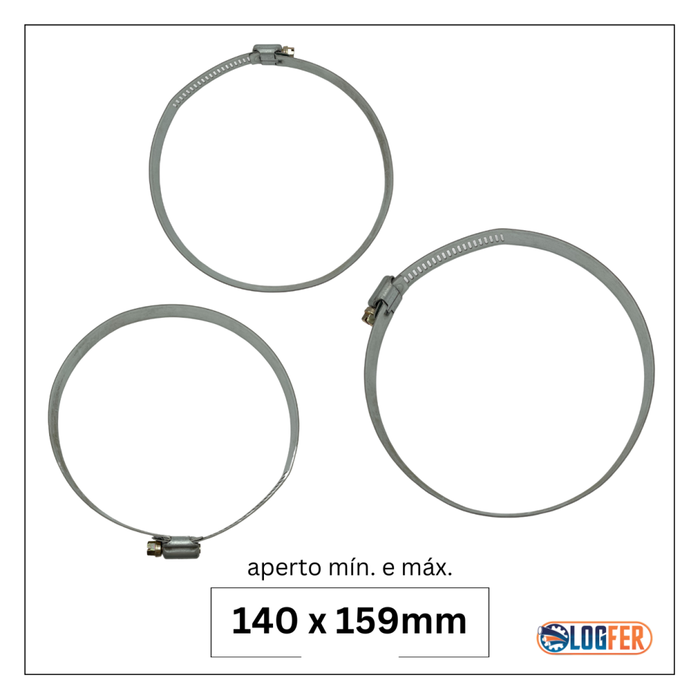 abraçadeira flexil carbono 140x159mm