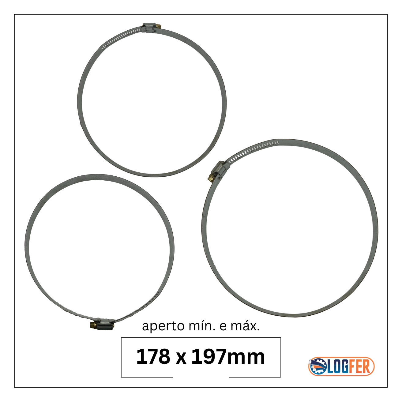 abraçadeira flexil carbono 178x197mm