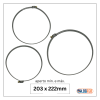 abraçadeira flexil carbono 203x222mm