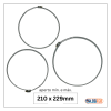 abraçadeira flexil carbono 210x229mm