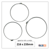 abraçadeira flexil carbono 216x235mm