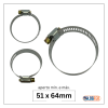 abraçadeira flexil carbono 51x64mm