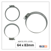 abraçadeira flexil carbono 64x83mm