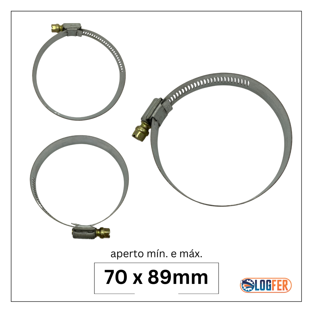 abraçadeira flexil carbono 70x89mm
