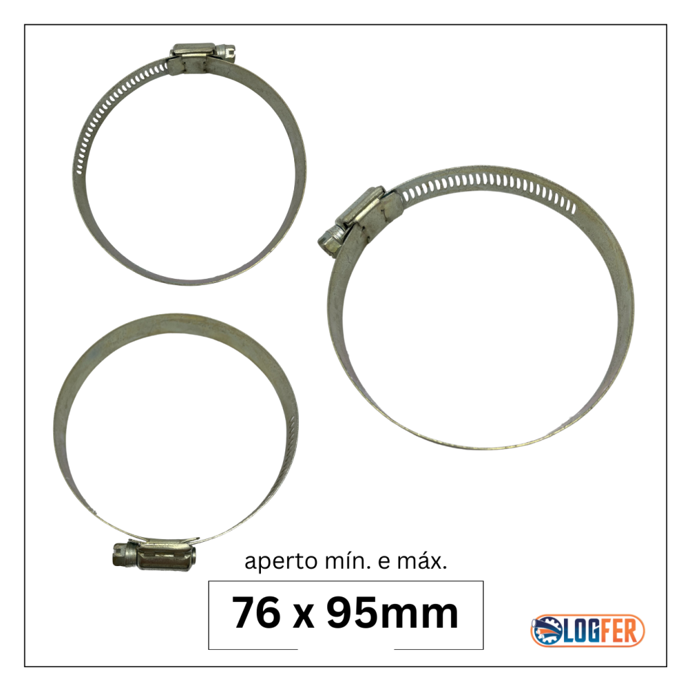 abraçadeira flexil carbono 76x95mm