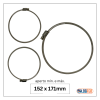 abraçadeira flexil inox 152x171mm