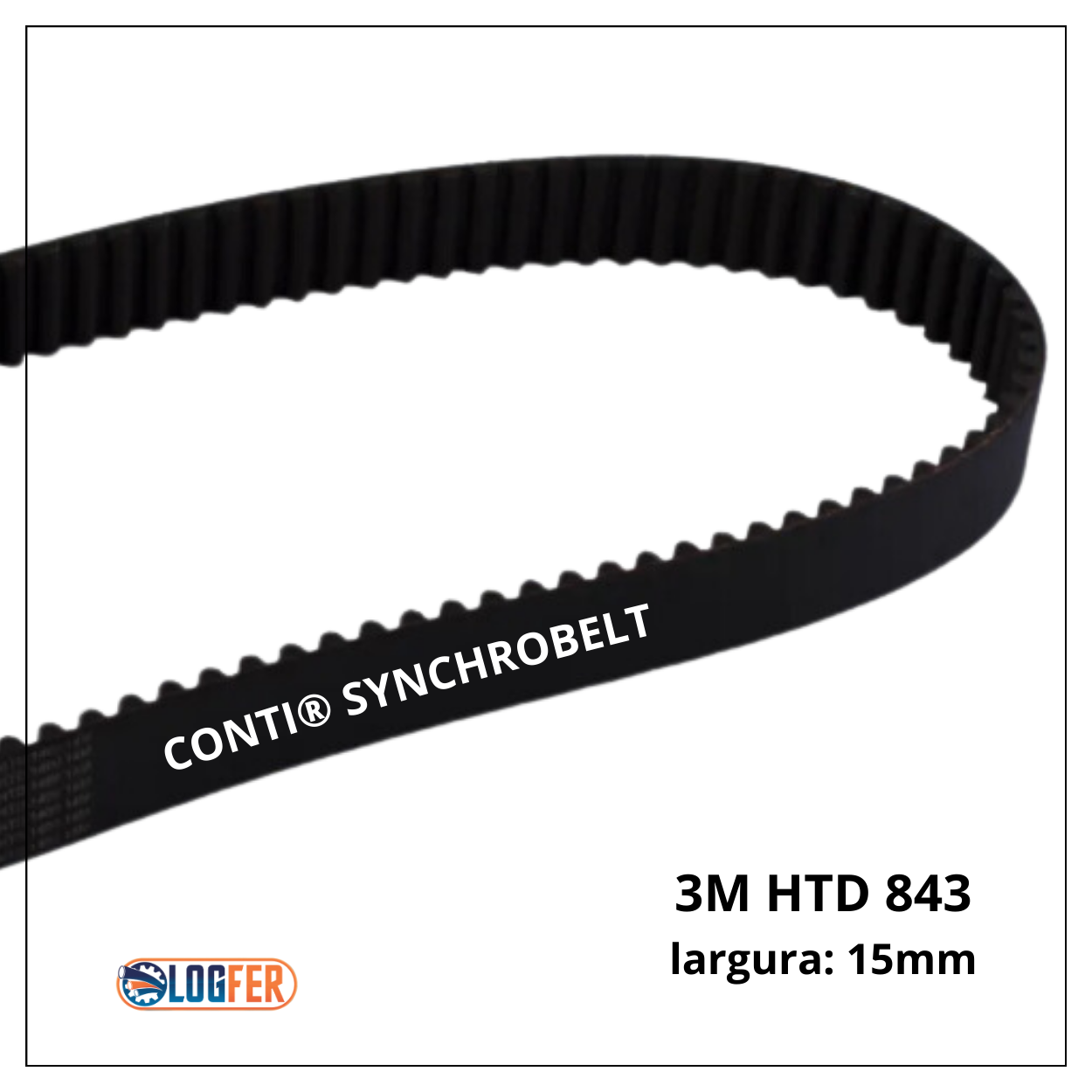 Correia Sinc Borr 3M 843 HTD - 15mm - Continental